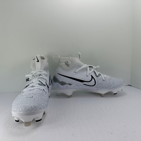Nike Alpha Huarache NXT White Metal Baseball Cleats DJ6517-100 Mens Size 7 NEW - Picture 5 of 11